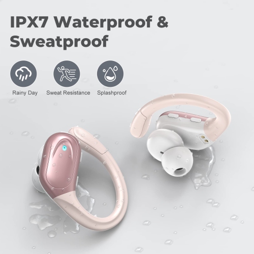 Wireless Earbuds, 75Hrs Playtime Bluetooth 5.1 Headphones, True Wireless Earphones with Digital Display & CVC 8.0 Noise Cancelling, Waterproof