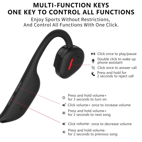 Open Ear Air Conduction Headphones, Wireless Earphones Bluetooth