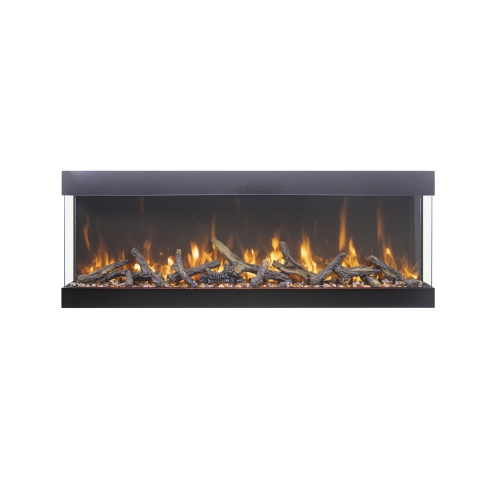 TruView Bespoke 65" Electric Fireplace comes with 3 different Fireglass and the choice of a Design media kit.