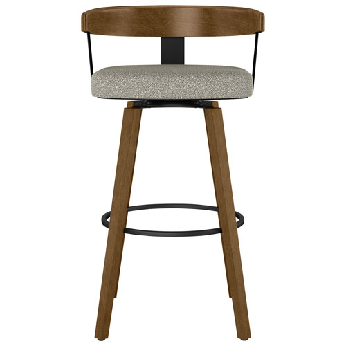 Cohen Contemporary Counter Height Barstool - Beige Grey Bouclé/Light Brown