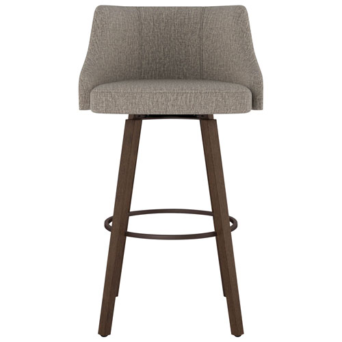 Ramon Traditional Bar Height Barstool - Beige Brown Woven/Brown