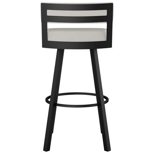 Travis Contemporary Counter Height Barstool - Grey Beige/Black