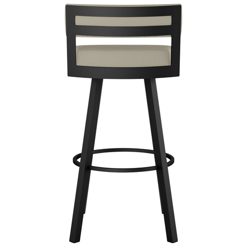 Travis Contemporary Counter Height Barstool - Greige/Black