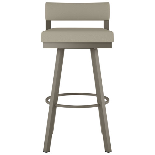 Travis Contemporary Bar Height Barstool - Greige/Grey