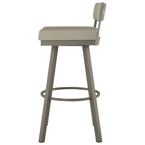 Travis Contemporary Bar Height Barstool - Greige/Grey