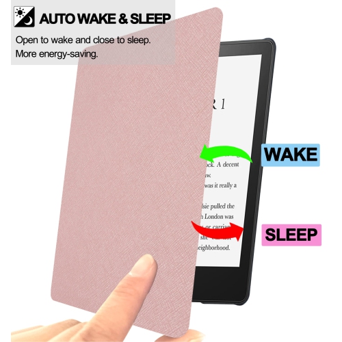 Grand Sky Case for Kindle Paperwhite 6.8" 2021, Ultra Lightweight Slim PU Leather Protective Cover with Smart Auto Wake/Sleep