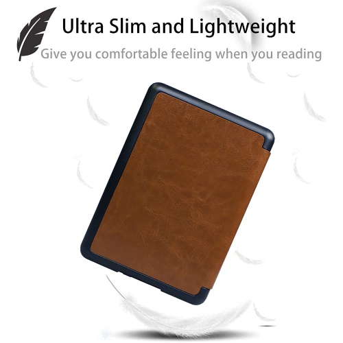 Case for Kindle Paperwhite 10th Generation 2018 Release - Hand Strap, Auto Sleep/Wake Function - Slim PU Leather Protective Cover for 6’’ Kindle