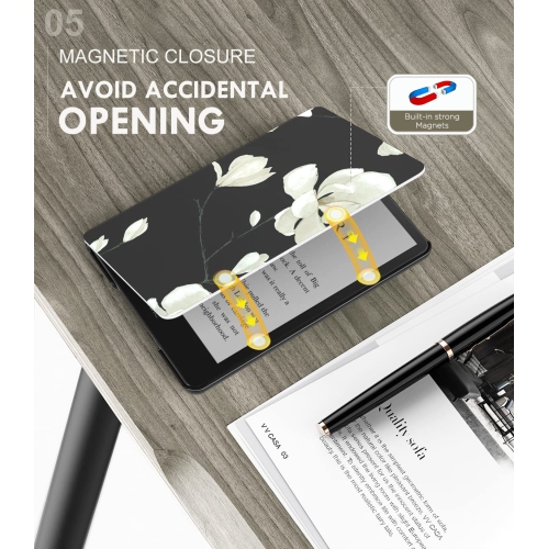 Case for 6.8" Kindle Paperwhite and Kindle Paperwhite Signature Edition, Light Shell Cover with Auto Wake/Sleep for Kindle Paperwhite 2021 E-Reader,