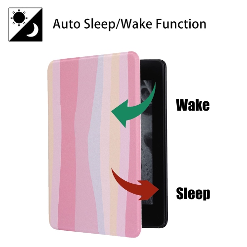 Case for Kindle Paperwhite 10th Generation 2018 Release(Model No.: PQ94WIF) w/ Hand Strap, Auto Sleep/Wake, PU Leather Smart Protective Cover ONLY