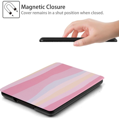 Case for Kindle Paperwhite 10th Generation 2018 Release(Model No.: PQ94WIF) w/ Hand Strap, Auto Sleep/Wake, PU Leather Smart Protective Cover ONLY