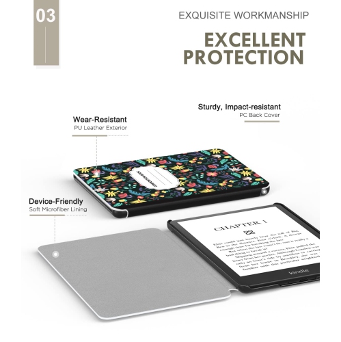 Case for 6.8" Kindle Paperwhite and Kindle Paperwhite Signature Edition, Light Shell Cover with Auto Wake/Sleep for Kindle Paperwhite 2021