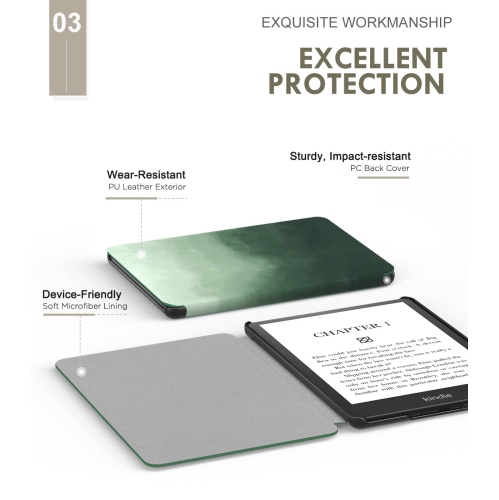 Protective Case for 6.8" Kindle Paperwhite 2021, Slim PU Leather Light Shell Cover with Auto Wake/Sleep Function for Kindle Paperwhite 2021 E-Reader,