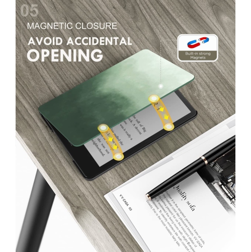 Protective Case for 6.8" Kindle Paperwhite 2021, Slim PU Leather Light Shell Cover with Auto Wake/Sleep Function for Kindle Paperwhite 2021 E-Reader,