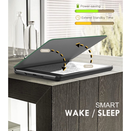 Protective Case for 6.8" Kindle Paperwhite 2021, Slim PU Leather Light Shell Cover with Auto Wake/Sleep Function for Kindle Paperwhite 2021 E-Reader,