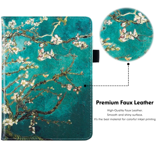 Stand Case for Kindle Paperwhite 11th Generation and Kindle Paperwhite Signature Edition - PU Leather Sleeve Cover with Hand Strap/Auto Sleep/Wake