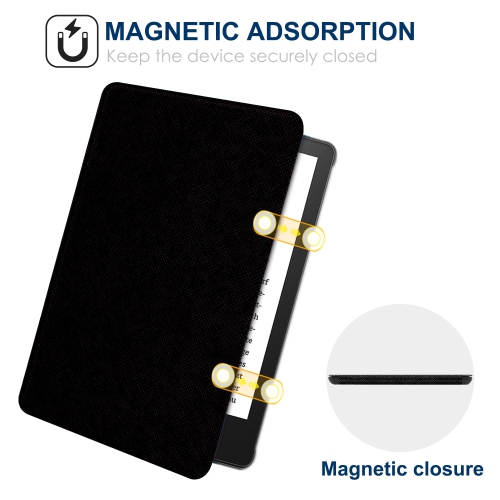 Étui pour Kindle Paperwhite de 11e génération de 6.8 po et Kindle Paperwhite Signature Edition 2021 - nouvel étui protecteur en cuir pu, housse