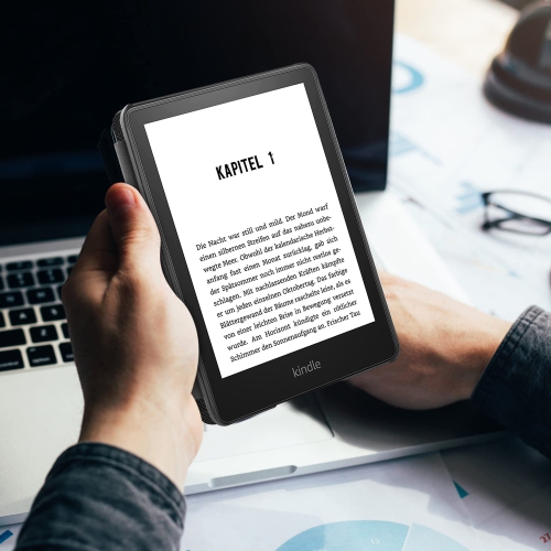 Étui pour Kindle Paperwhite de 11e génération de 6.8 po et Kindle Paperwhite Signature Edition 2021 - nouvel étui protecteur en cuir pu, housse