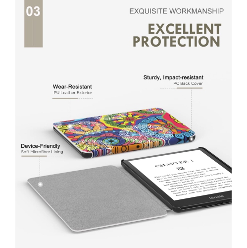 Case for 6.8" Kindle Paperwhite and Kindle Paperwhite Signature Edition, Light Shell Cover with Auto Wake/Sleep for Kindle Paperwhite 2021 E-Reader,