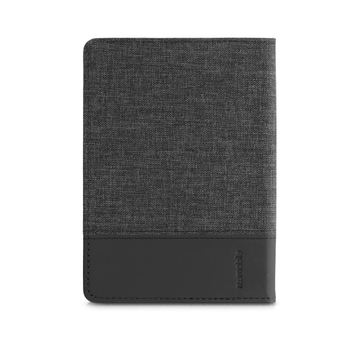 Case Compatible with Amazon Kindle Paperwhite 11. Generation 2022 - PU Leather and Canvas e-Reader Cover - Anthracite / Black