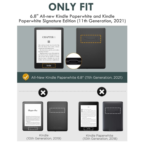 Case for 6.8" Kindle Paperwhite and Kindle Paperwhite Signature Edition, Lightweight Shell Cover with Auto Wake/Sleep for Kindle Paperwhite 2021