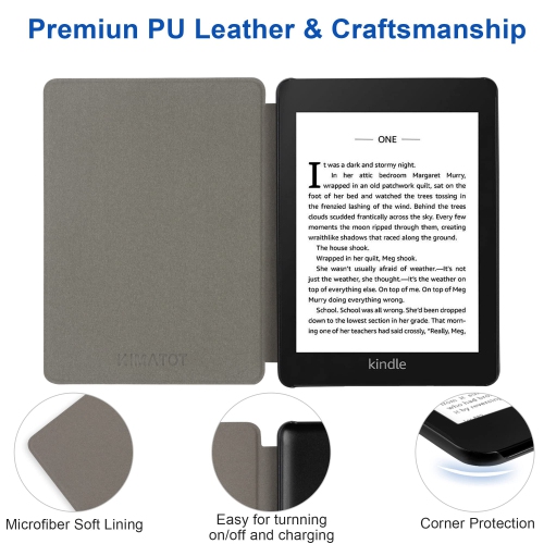 Case for Kindle Paperwhite 11th Generation 6.8" and Kindle Paperwhite Signature Edition 2021 Release - All-New PU Leather Protective Cover,
