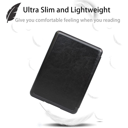 Case for Kindle Paperwhite 10th Generation 2018 Release - Hand Strap, Auto Sleep/Wake Function - Slim PU Leather Protective Shell Cover for 6’’