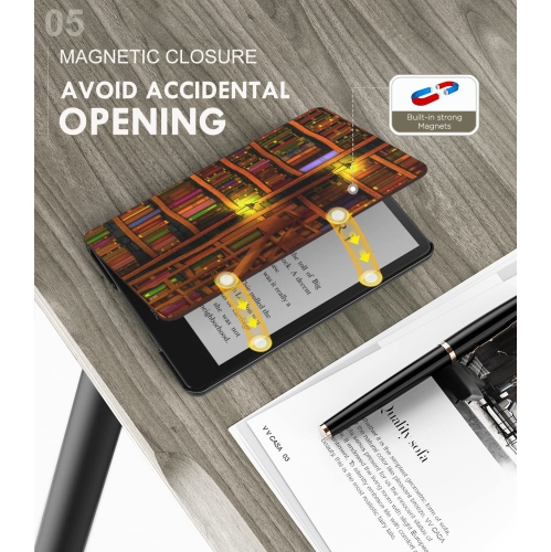 Case for 6.8" Kindle Paperwhite and Kindle Paperwhite Signature Edition, Light Shell Cover with Auto Wake/Sleep for Kindle Paperwhite 2021 E-Reader,