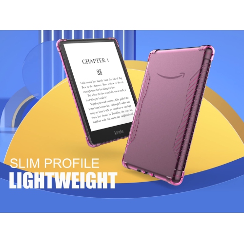 Case for 6.8" Kindle Paperwhite and Kindle Paperwhite Signature Edition, Ultra Clear Soft Flexible Transparent TPU Skin Bumper Back Cover Shell,