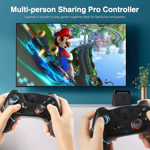 Wireless Pro Controller Compatible for Nintendo Switch, Bluetooth Switch Pro Controller Gampad Joypad ,PC Controller Supports Gyro Axis Turbo and