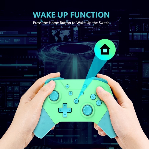 Switch Controllers for Switch/Switch Lite/OLED,Wireless Pro Controller Joypad with NFC and Home Wake-Up Function,Support Gyro Axis, Turbo and Dual