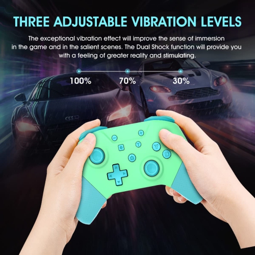 Switch Controllers for Switch/Switch Lite/OLED,Wireless Pro Controller Joypad with NFC and Home Wake-Up Function,Support Gyro Axis, Turbo and Dual