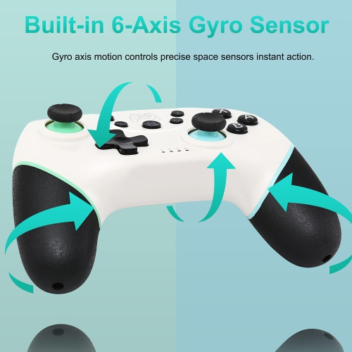 Switch Controller, Wireless Switch Pro Controller Wireless for Switch/Switch OLED/Switch Lite, Switch Gamepade with Joystick, Support Wake-Up,Turbo,