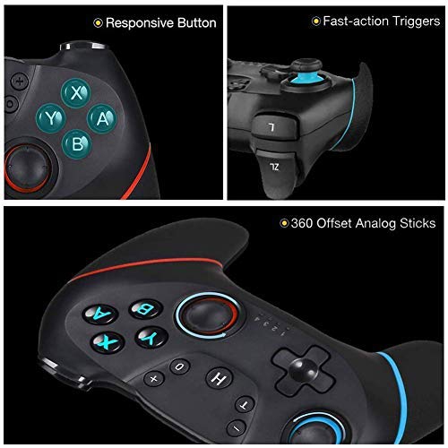 Switch Controller for Nintendo, Wireless Pro Controller for Nintendo Switch/Switch Lite, Switch Remote Controller Gamepad Joystick, Turbo and Dual