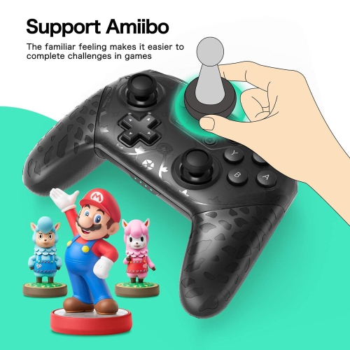 Wireless Pro Controller for Switch/Lite/OLED Controller, Switch Controller Gamepad Compatible with Switch Support Amibo, Wakeup, Screenshot and