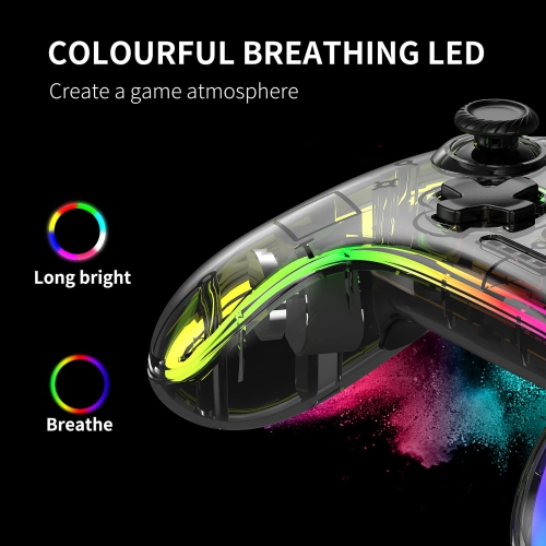 Switch Controller,Wireless Switch Pro Controller Compatible with Nintendo Switch/Lite/OLED,Wireless Switch Controller Support 6-Axis Gyro,