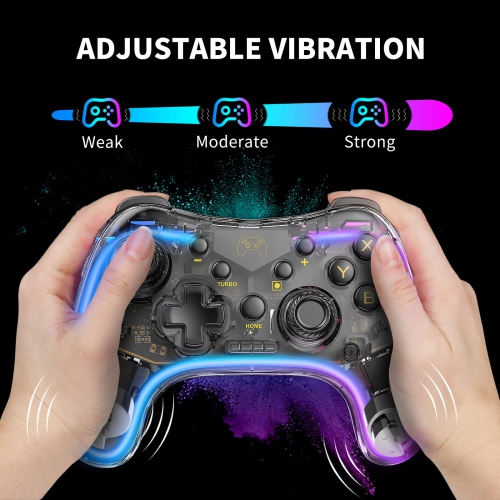 Switch Controller,Wireless Switch Pro Controller Compatible with Nintendo Switch/Lite/OLED,Wireless Switch Controller Support 6-Axis Gyro,