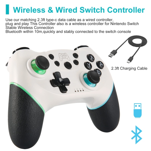 Wireless Pro Controller for Nintendo Switch Sefitopher Bluetooth Switch Pro Controller Gampad Joypad,PC Controller Supports Gyro Axis Turbo and Dual