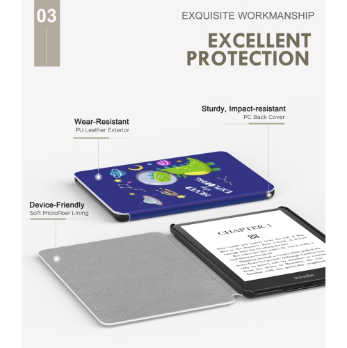 Case for 6.8" Kindle Paperwhite and Kindle Paperwhite Signature Edition, Light Shell Cover with Auto Wake/Sleep for Kindle Paperwhite 2021 E-Reader,