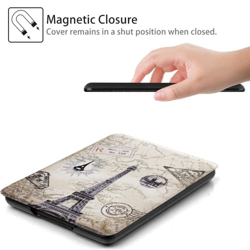 Case for 6'' Kindle Paperwhite 10th Generation - 2018 Release with Hand Strap & Auto Sleep/Wake, Slim PU Leather Protective Shell Cover for Kindle