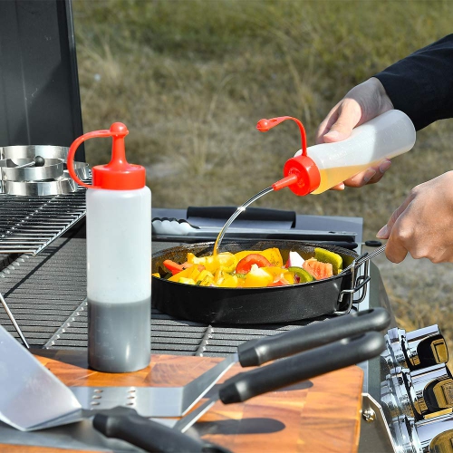 Griddle Accessories Kit-Stainless Steel Griddle Tools Set Including Grill Hibachi Flat Spatula/Griddle Scraper/Flipper Hamburger Turner-Griddle