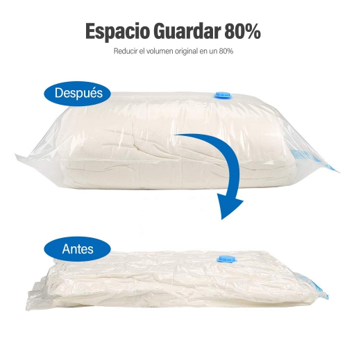 Vacuum Storage Bags, TXG 8 Pack Space Saver Vacuum Sealer Clothes Bags with Free Hand Pump Travel Reusable Compression Bags Reusable for Clothes,