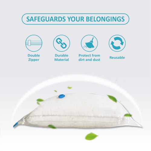 Storage Bags, 10 Jumbo Space Saver Bags Vacuum Seal Bags with Pump, Space Bags, Vacuum Sealer Bags for Clothes, Comforters, Blankets, Bedding