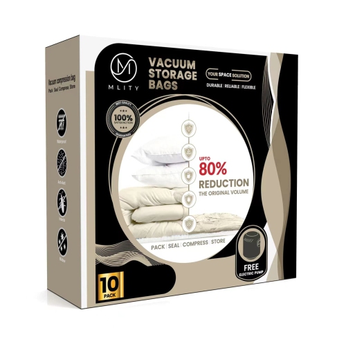 Vacuum Storage Bags with Electric Air Pump, 80% More Storage, Double-Zip Seal and Travel Vacuum Storage bags Electric Pump)