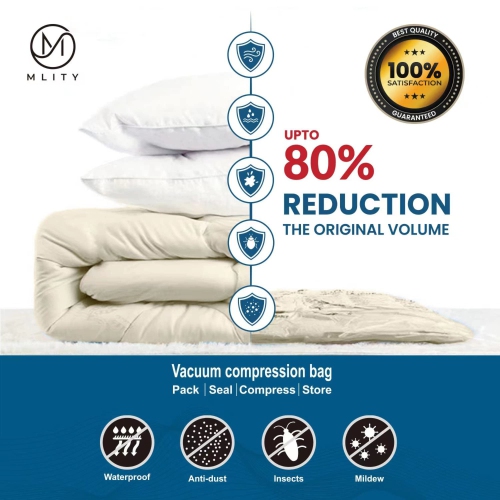 Vacuum Storage Bags with Electric Air Pump, 80% More Storage, Double-Zip Seal and Travel Vacuum Storage bags Electric Pump)