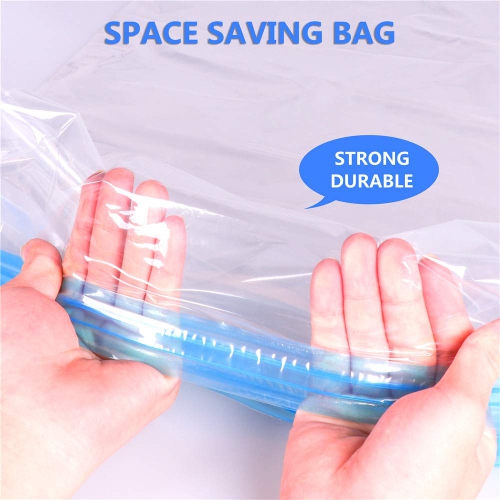 Bags -Pack of 16 Bags. Roll-Up Compression Storage, No Vacuum Pump Needed, Save 75% Luggage Space, Perfect for Travel/Camping/Home Storage