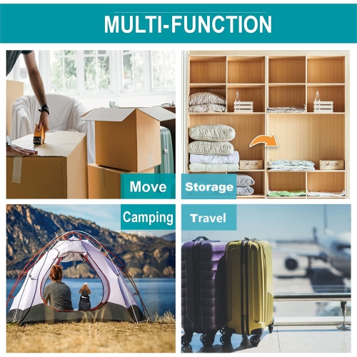 Vacuum Storage Bags 10-PACK for Travel Packing Space Saver Bags for Comforters Blankets and Pillows Sealler Bags Hand Pump Included(S*2+M*3+L*3+J*2)