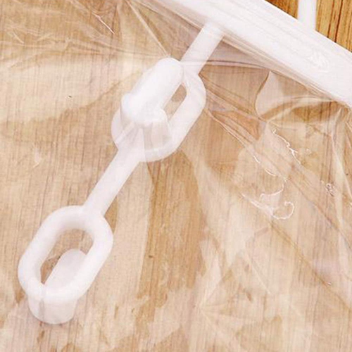 Vacuum Storage Bag 4 Pack Vacuum Seal Space Saver Bags Clear Bags for Clothes with Hook, Vacuum Compression Bag Closet Organizer with 2 Cascading