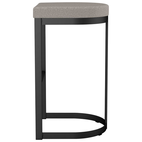 Lester Contemporary Counter Height Barstool - Grey/Beige/Black