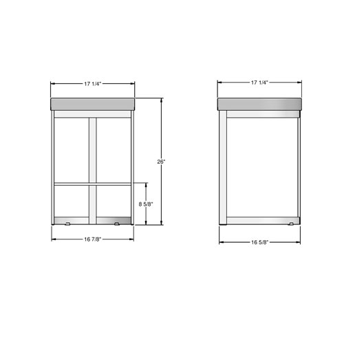 Lester Contemporary Counter Height Barstool - Blue/Shiny Grey