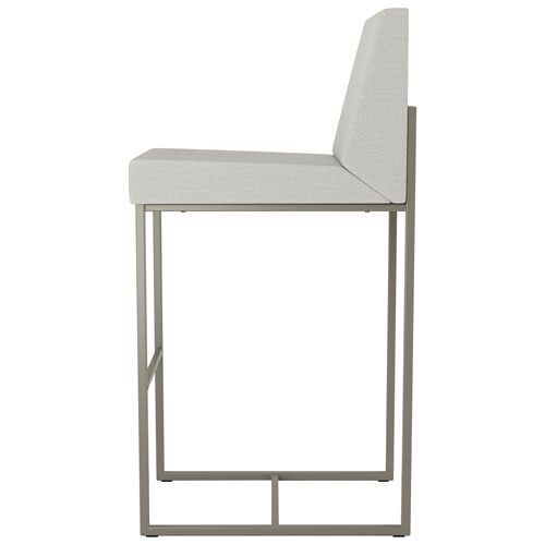 Derry Traditional Counter Height Barstool - Light Grey